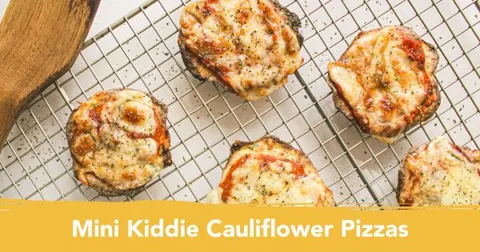 Mini Kiddie Cauliflower Pizzas waww