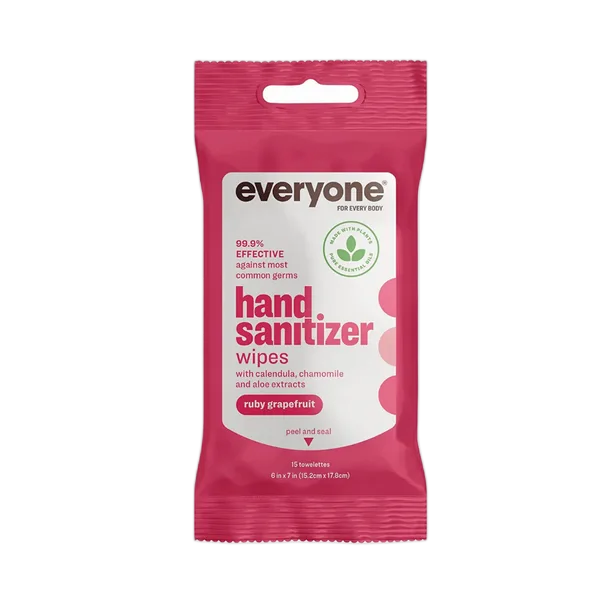 Everyone Ruby Grapefruit Hand Sanitizer Wipes 15’S