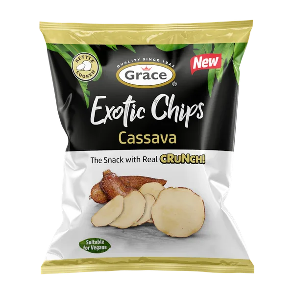Grace Exotic Cassava Crunch Chips 75g #435100
