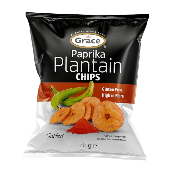 Grace Gf Plantain Paprika Chips 85g #429057