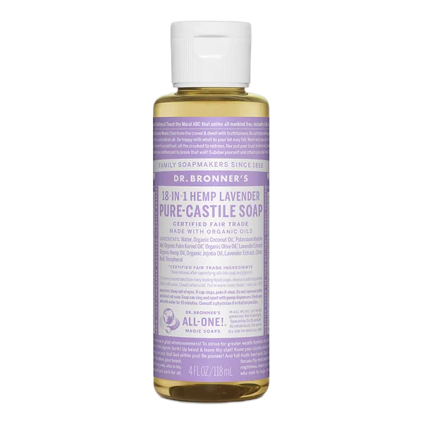 Dr Bron M Org Lavender Liq Soap 4oz/118ml #Olla04