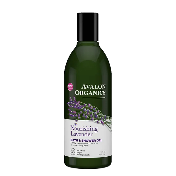 Avalon Organics Lavender Bath/Shower Gel 12oz #Av35180
