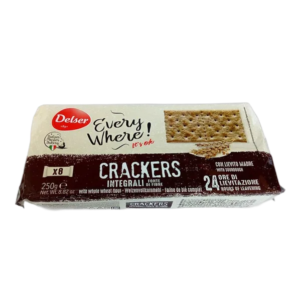 Delser Crackers Whole Wheat Flour 250gm