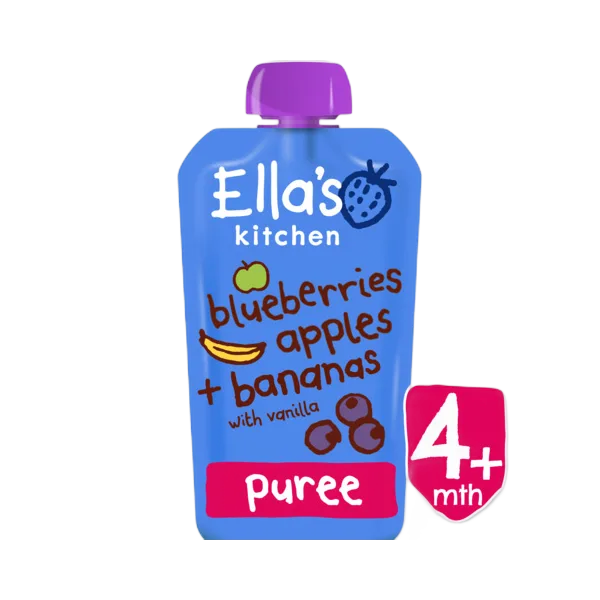 Ella'S Kitchen Org Blueberries Apples Banana Vanilla 120g