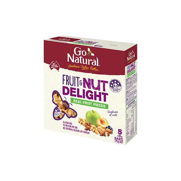 Go Natural Gluten Free Fruit & Nut Delight Bar 50g