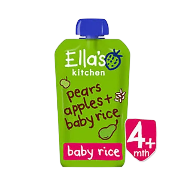 Ella’S Kitchen Org Pears Apples+Baby Rice 120g