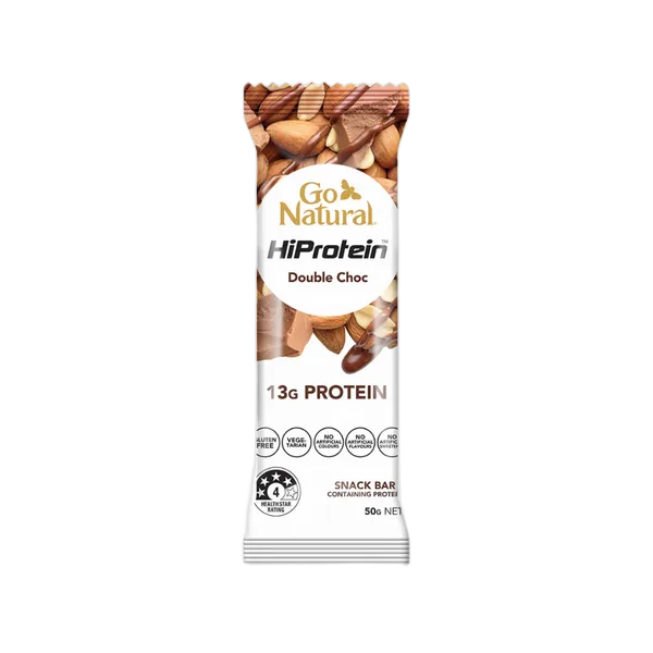 Go Natural Gf Nut Double Choc Protein Bar 50g