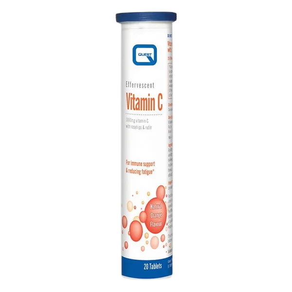 Quest Effervescent Vit C Orange 1000mg 20s