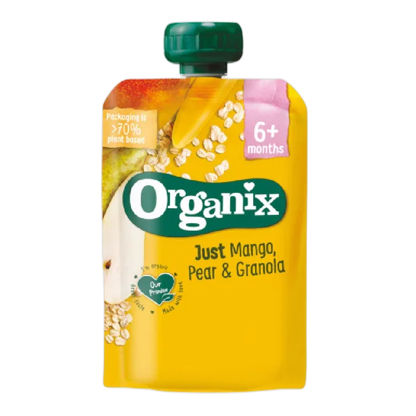 Organix Just Mango,Pear & Granola 100g