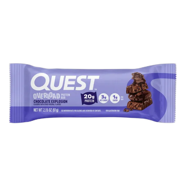Quest Overload Choc Protein Bar 61g