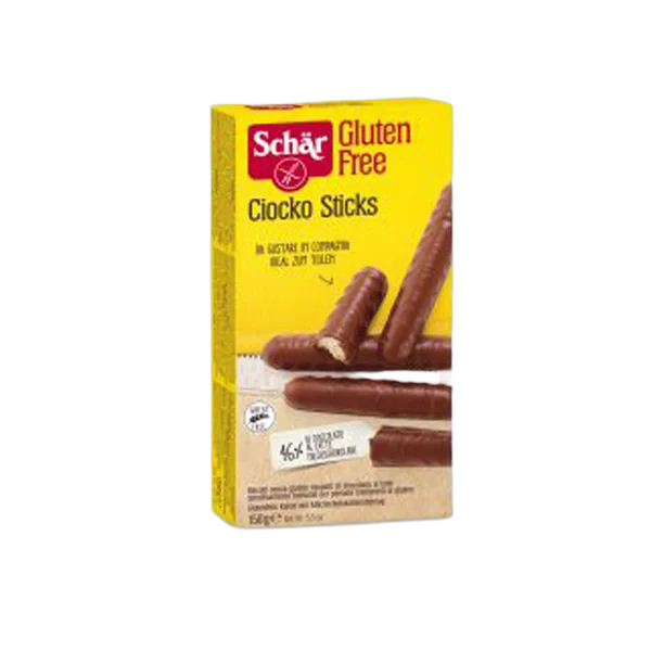 Dr Schar G/F Ciocko Sticks (Milk Choc-Coated Biscuits) 150g
