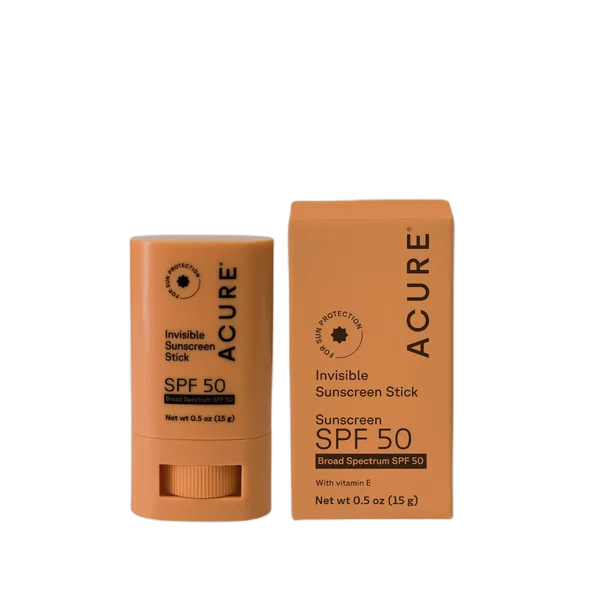 Acure Invisble Sunscreen Stick Cream Spf50 0.5oz/15g