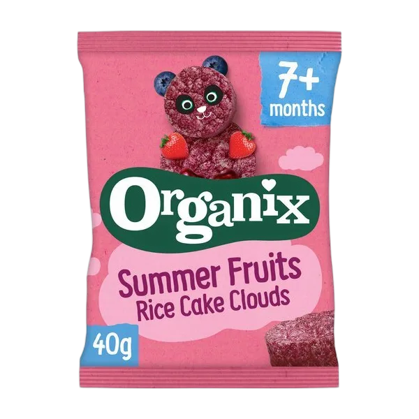 Organix Summer Fruits Rice Cake Clouds 40g
