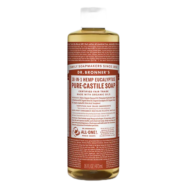 Dr Bron M Org Eucalyptus Liq Soap 16oz/473ml