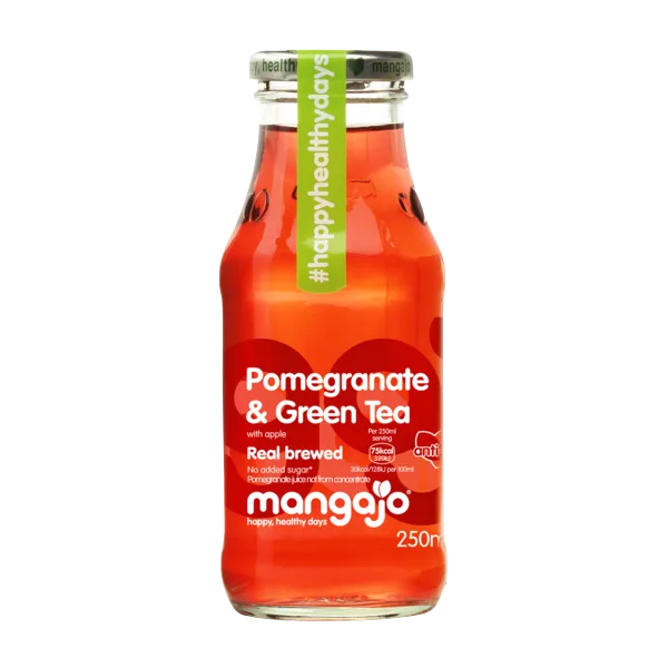 Mangajo Pomegranate & Green Tea 250ml Glass