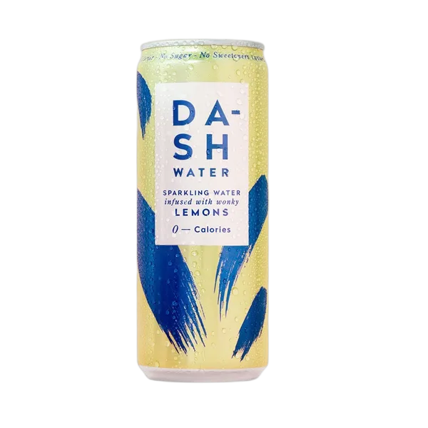 Dash Water Can Sparkling Lemons 0-Calories No Sugar 330ml