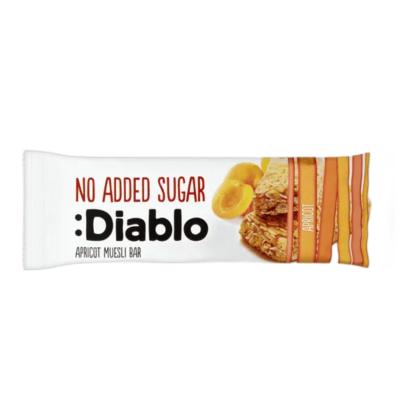 Diablo No Added Sugar Apricot Muesli Bar 30g