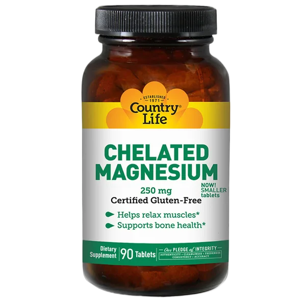 Country Life Chelated Magnesium 250mg 90'S
