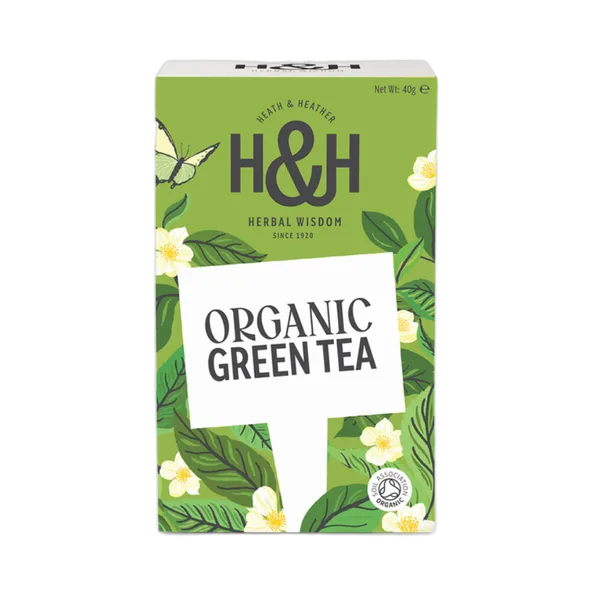 Heath And Heather Organic Pure Green Tea 20’S