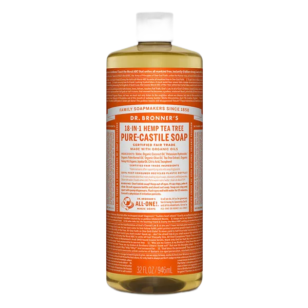 Dr Bron M Org T/Tree Liq Soap 32oz/946ml