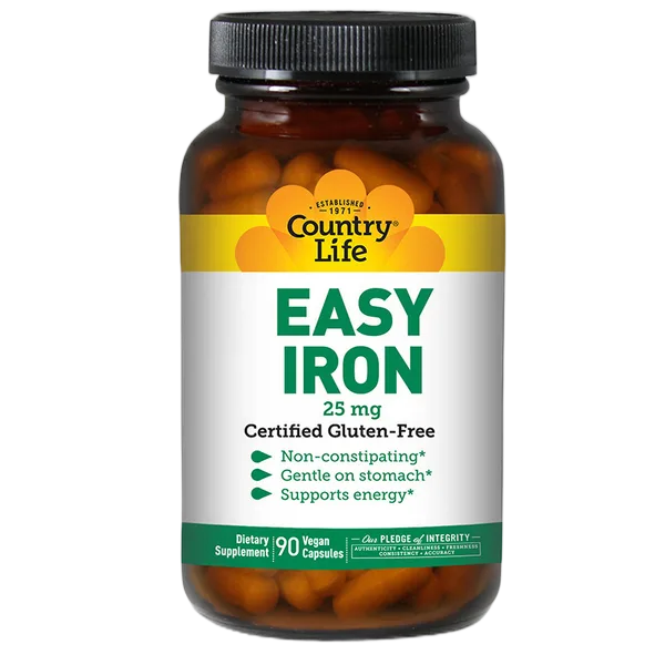 Country Life Easy Iron 25mg 90caps