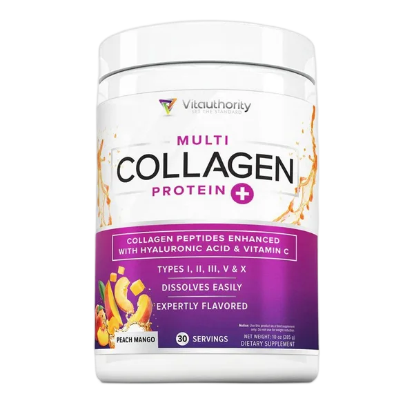 Vitauthority Multi Collagen Protein + Peach Mango 30svs 285g