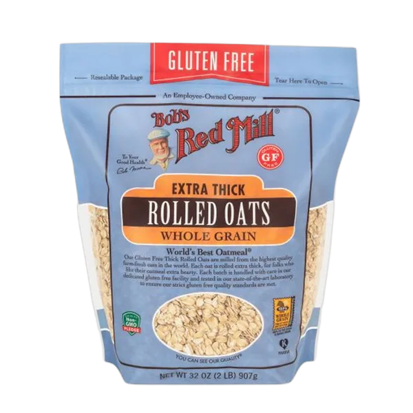 Bobs Rm Gf Extra Thick Rolled Oats Wg 907gm