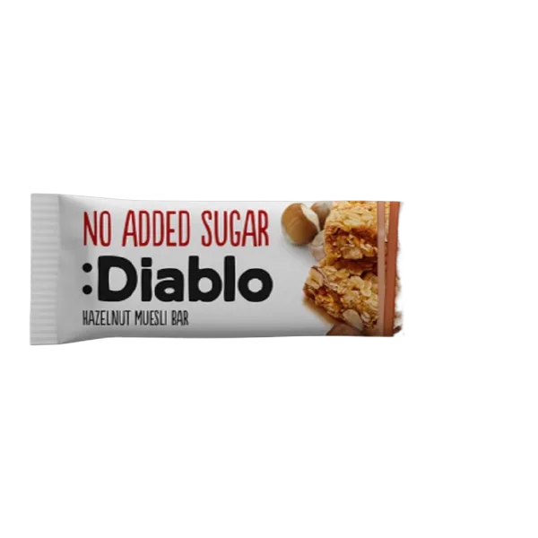 Diablo Nas Hazelnut Muesli Bar 30g