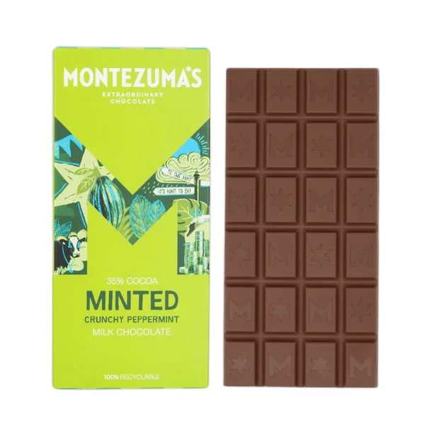 Montezuma’S Minted Crunchy Peppermint Milk Choc (35% Cocoa) 90g