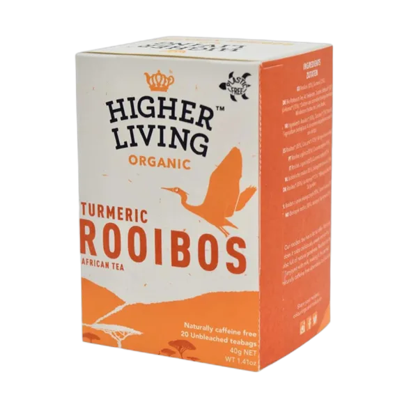 Higher Liv Org Bio Turmeric Rooibos Tea 20’S 40g