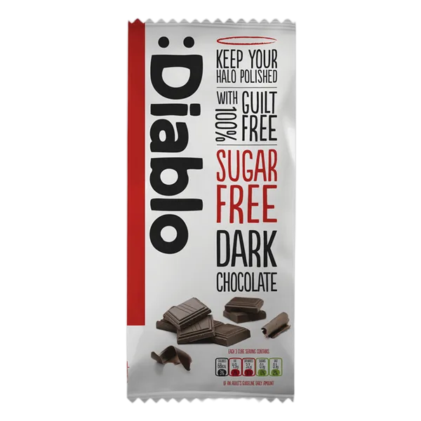 Diablo Sugar Free Plain Dark Choc 85g