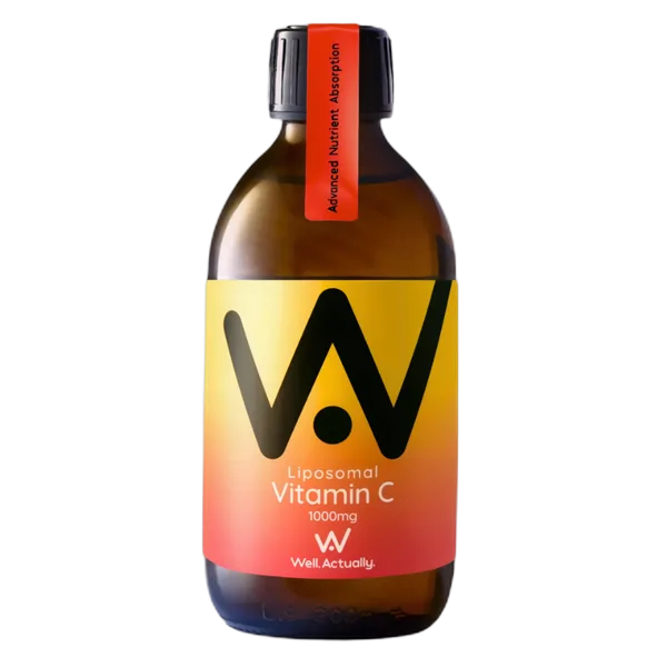 Well Actually Liposomal Vit C Fruit Fusion Flavor 1000mg 150ml
