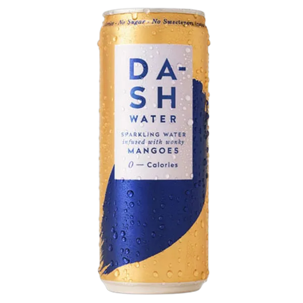 Dash Water Can Sparkling Mangoes O-Calories No Sugar 330ml