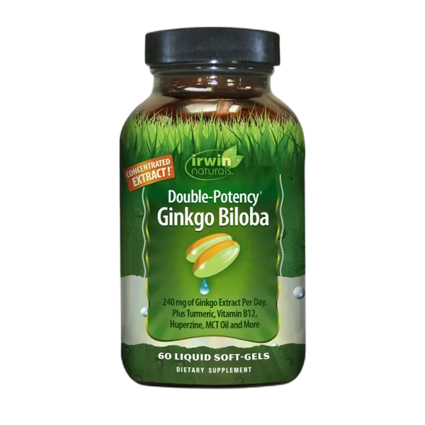 Irwin Naturals Double-Potency Ginkgo Biloba 60ct #In059352