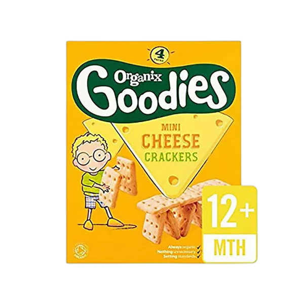 Organix Mini Cheese Crackers 4x20gm