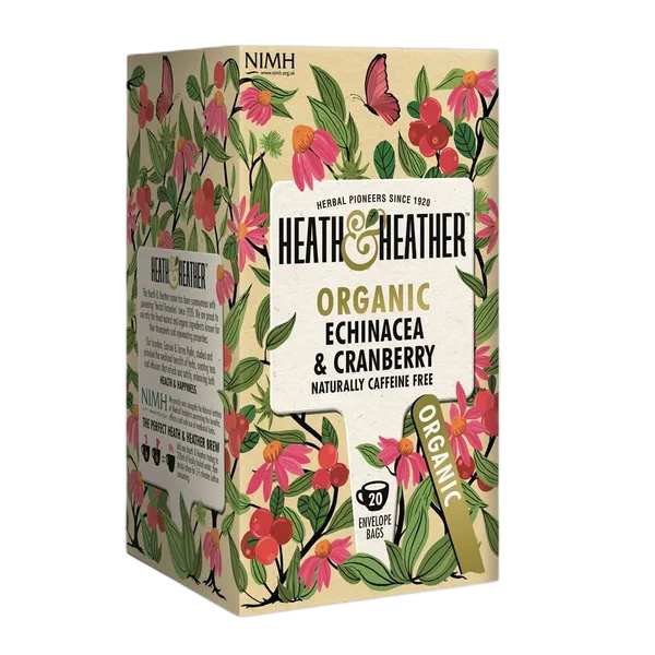 Heath And Heather Organic Echinacea & Cranberry Tea 20'S