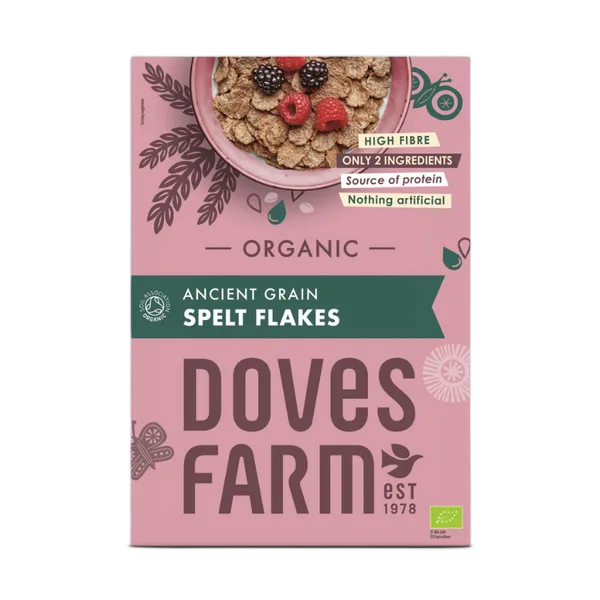 Doves Org Spelt Flakes 375g