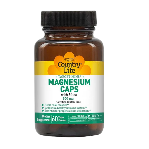 Country Life Magnesium Caps 300mg 60'S