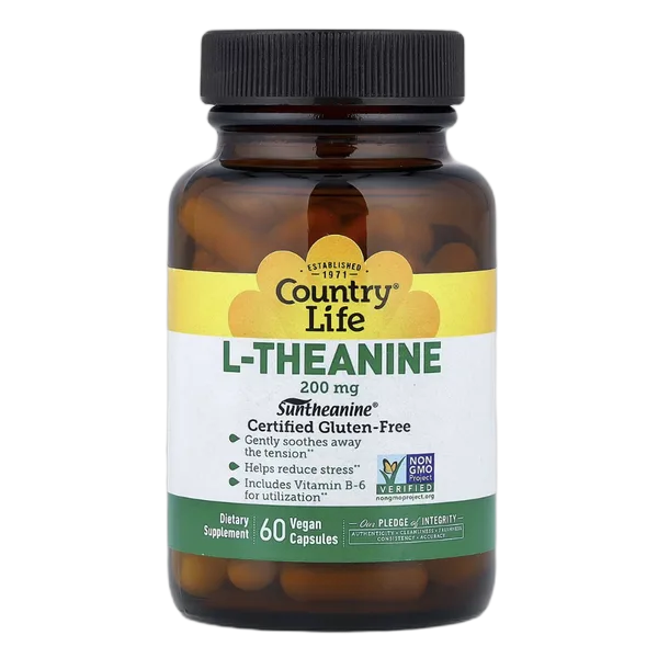 Country Life Gf L-Theanine 200mg 60vcaps