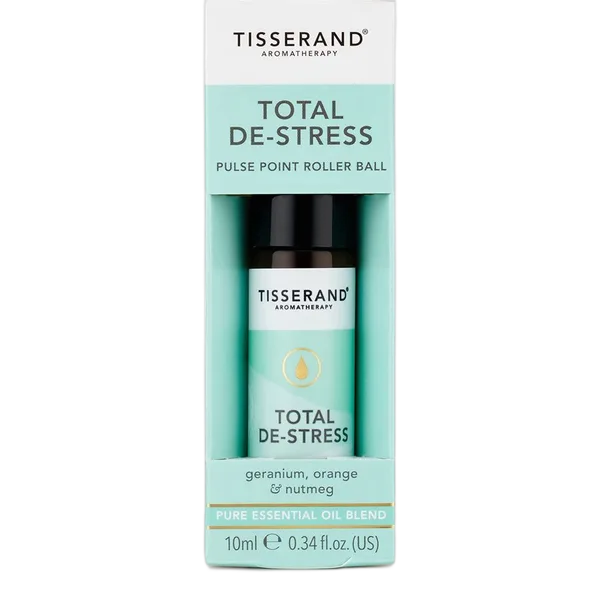 Tiss Total De-Stress Roller Ball Geranium,Orange & Nutmeg 10ml