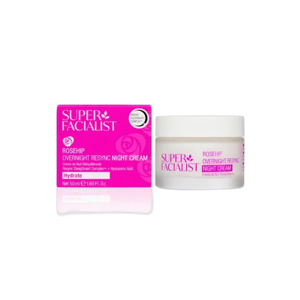 Super Facialist Rosehip Overnight Resync Night Cream 50ml