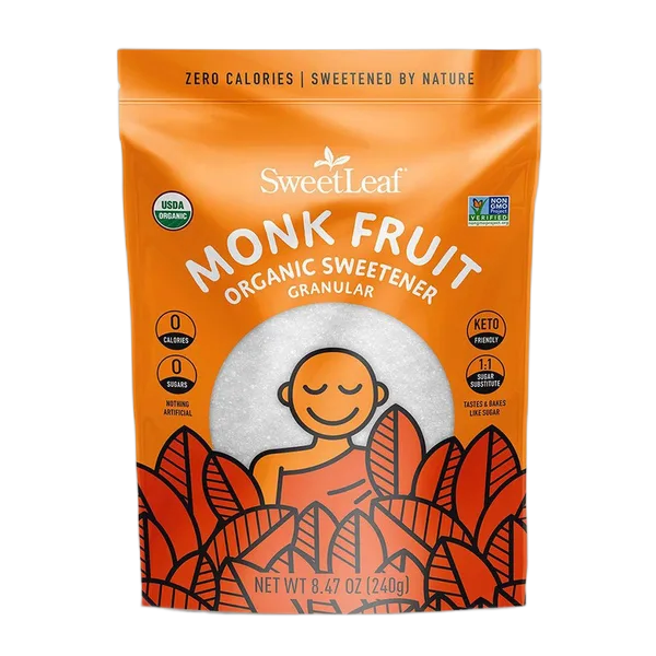 Sweetleaf Org Granular Monk Fruit Sweetener 240g #Mf240gran