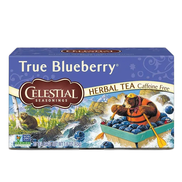 Celestial Cf True Blueberry Herbal Tea 20s (45g)