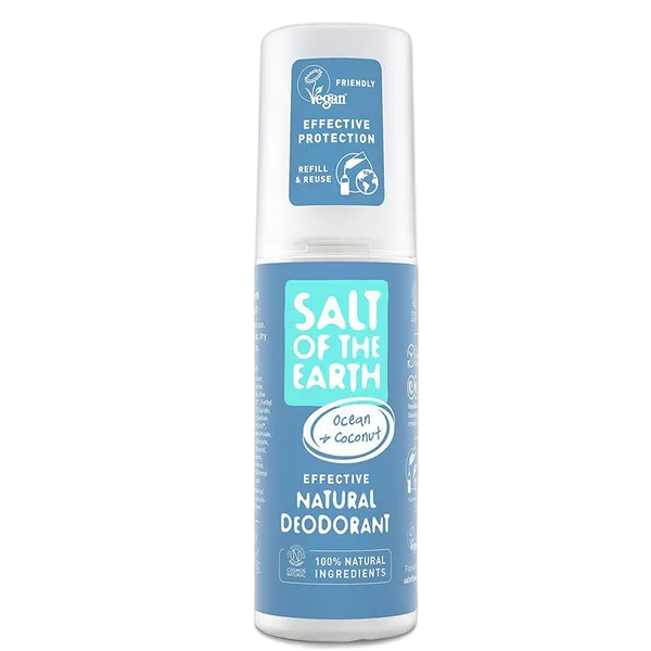 Salt Of The Earth 100% Natural Amber Sandalwood Deod. 75ml