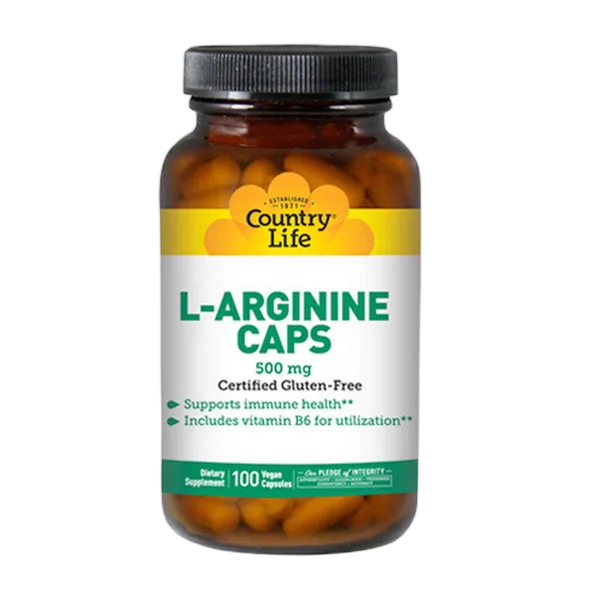 Country Life L-Arginine Caps 500mg 100'S