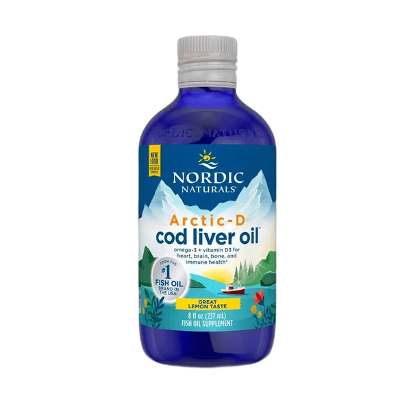 Nordic Naturals Arctic-D Cod Liver Oil Lemon (8oz) 237ml