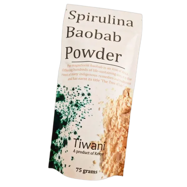 Tiwani Spirulina Baobab Powder 75g