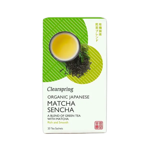 Clear Spring Org Matcha Sencha Blend Of Green Tea 20tbs