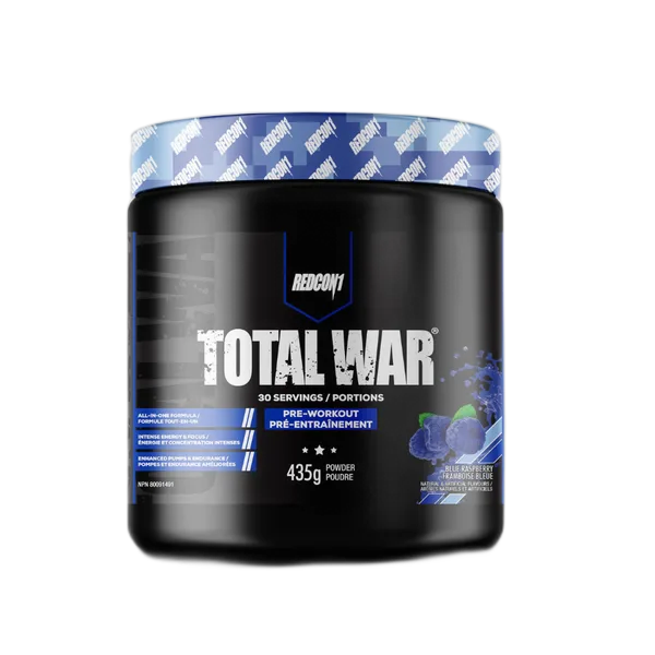 Redcon 1 Total War Pre-Workout Blue Raspberry 30svs 435g