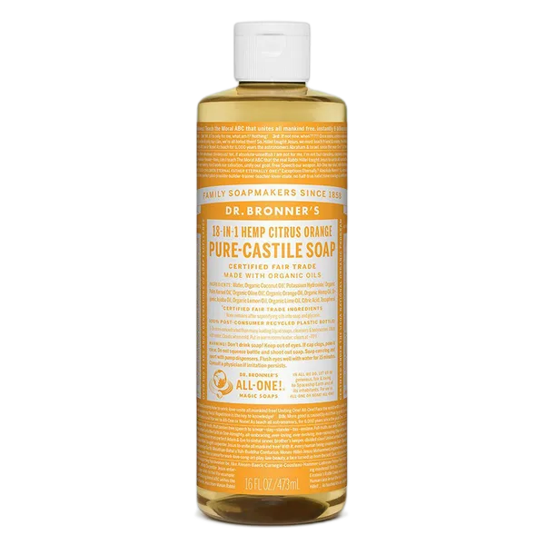 Dr Bron M Org Citrus Orange Liq Soap 16oz/473ml